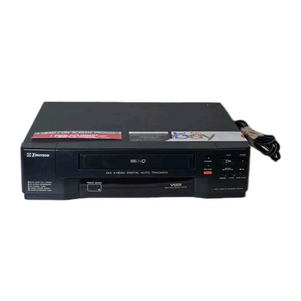 Emerson VCR4003A 4-Head HQ VCR Video Cassette Player For Parts